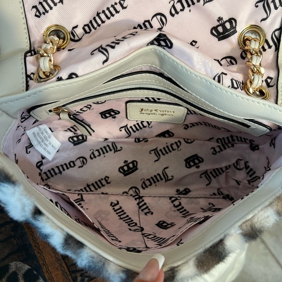 🐆 Juicy Couture GORGEOUS Fashion Vibe Flap Snow Leopard Shoulder Bag🐆NWOT - Picture 8 of 17